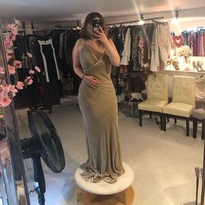 Ralph Lauren Velvet Evening Dress